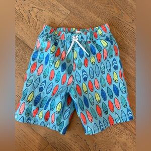 Little Me Multicolor Surfboard Print Kids Shorts